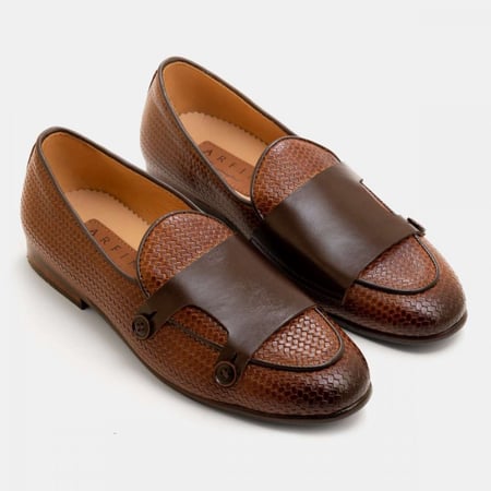 حذاء رجالي رسمي بني لوفر