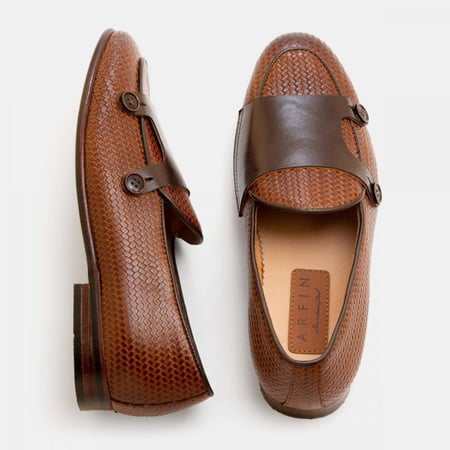 حذاء رجالي رسمي بني لوفر