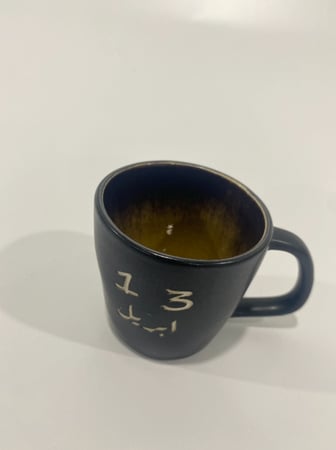 كوب اسبريسو مع حفر تاريخ ميلادك او صورتك