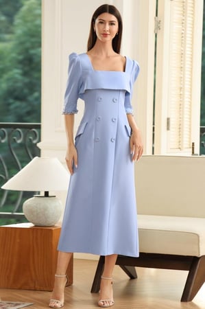 فستان مزين بكرستال