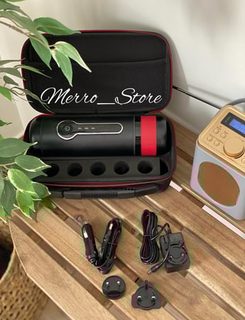 باكيج آلة صنع القهوة المحمولة مع حقيبتها