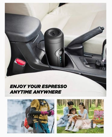 باكيج آلة صنع القهوة المحمولة مع حقيبتها