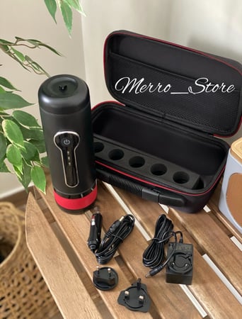 باكيج آلة صنع القهوة المحمولة مع حقيبتها