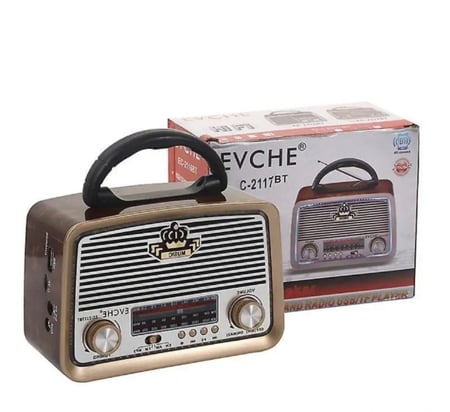 راديو  وسماعة بلوتوث  شكل كلاسك متنقل