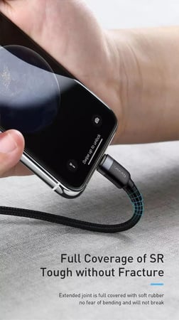 كيبل ايفون  1متر   type c ماركت  Baseus