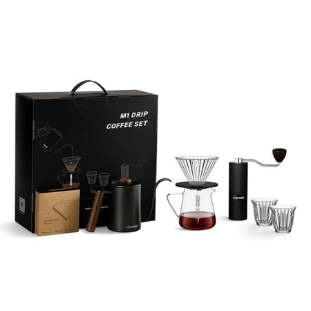 M1 Drip Coffee Set-Basic-7 pcs in one-Black