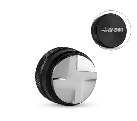 CD-Texture Tamper & Distributor-51mm universal-black-four oars