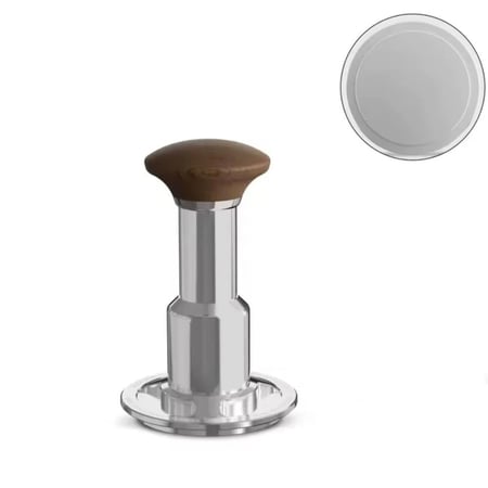 Knight  Impact Tamper Silver Flat-58.35mm