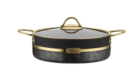 قدر منخفض جرانيت تركي اسود28 سمBRON1167