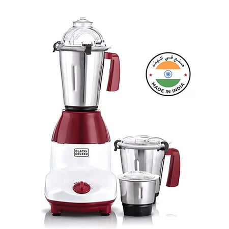 بلاك اند ديكر خلاط مع مطحنة متعددة الوظائف مع 2 وعاء ، 750 واط ، MG 750-B5