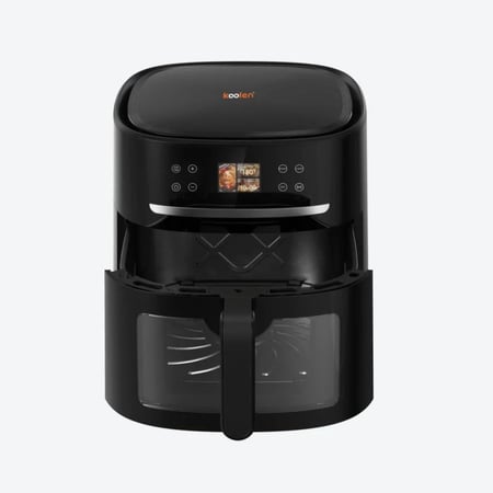 كولن قلاية هوائية ، سعة 8 لتر ، بتقنية الذكاء الاصطناعي 24 برنامج ، 1800 واط ، أسود ، م/ 816102020