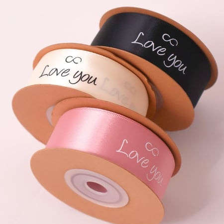 شرائط ستان اسود ( LOVE YOU ) 10 متر