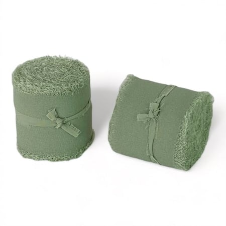 شرائط قماشية اخضر فاتح - مكنون للهدايا