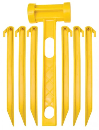 طقم أوتاد رملية ومطرقة  |  ABS PLASTIC PEGS & MALLET KIT