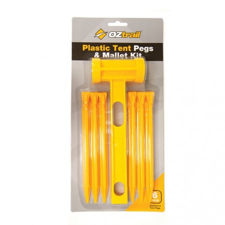 طقم أوتاد رملية ومطرقة  |  ABS PLASTIC PEGS & MALLET KIT