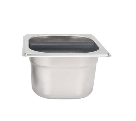 صندوق مخلفات القهوة استيل مربع للحفاظ على نظافة مكان التحضير