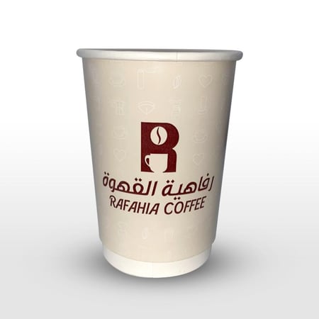 كاسات رفاهية القهوة 12 أونص 25 حبة