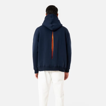 Dark blue hoodie oversized- unisex