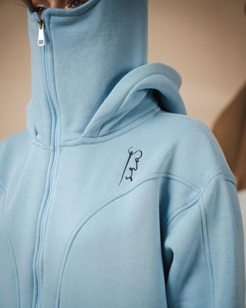 Baby blue Sweater oversized - unisex