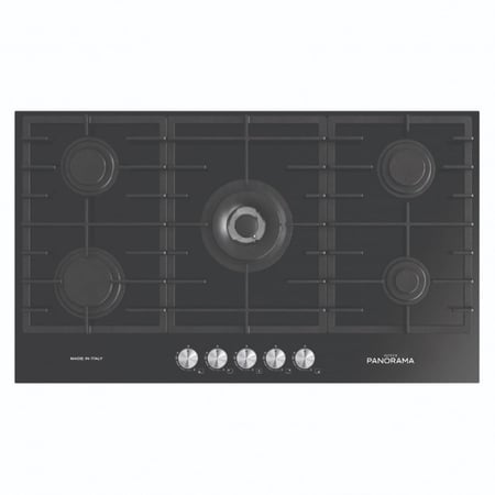 سطح ايطالي غاز زجاج اسود ملكي 90سم HIT08