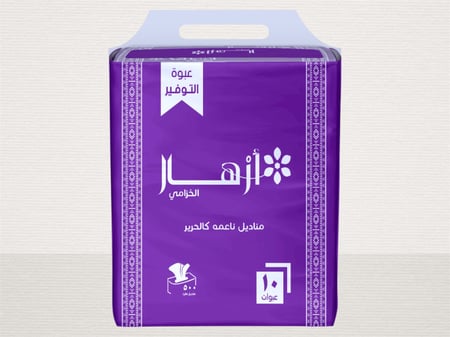 مناديل ازهار 10*500 ورقة