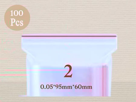 اكياس نايلون سحاب مقاس 2