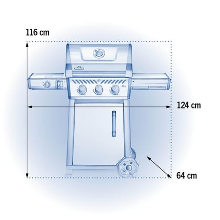 F365SBPGT-GB FREESTYLE 365 FLM SD BRN GRAPHITE LPG ( 1 PC/CTN )
