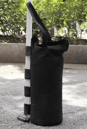 3*6(BLUE iron tube tent (full enclosure) (TYPE C- مظلة حديد باللون الازرق و ساتر خلفي فقط