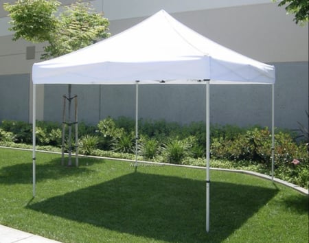 3*6 WHITE iron tube tent (ordinary) (TYPE A) - بدون أي اضافة  باللوان الابيض