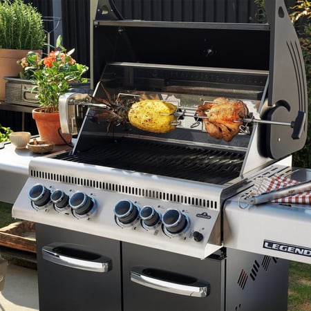 LD485RSIBPK-1 - Legend 485 Propane Gas Grill with Infrared Side and Rear Burners, Black