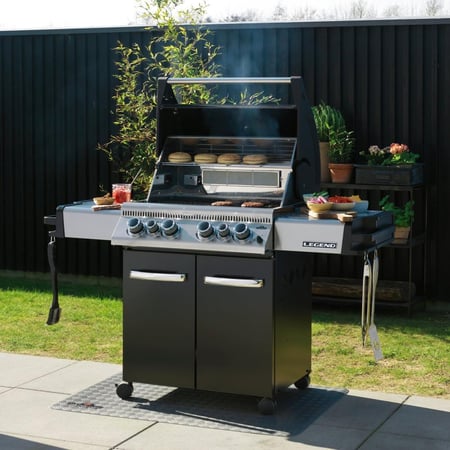 LD485RSIBPK-1 - Legend 485 Propane Gas Grill with Infrared Side and Rear Burners, Black