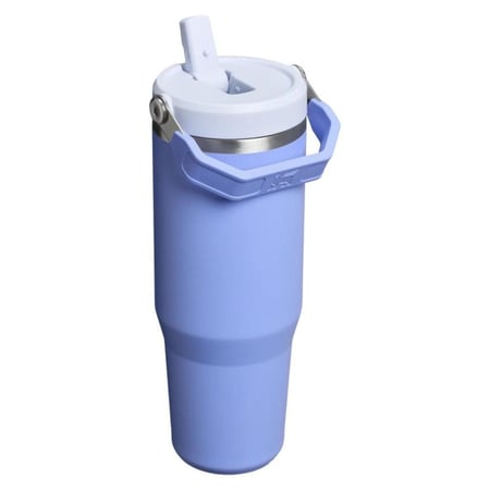 ستانلي آيس فلو جو 890 مل / 30 أونصة زجاجة ماء بغطاء شفاطة قابل للفتح – لون هيدرانجيا (أزرق بنفسجي فاتح)