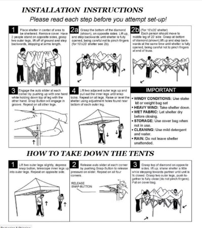 3*3 (RED (aluminum hexagonal tube tent (ordinary) (TYPE A - مظلة حديد سداسي بدون اي اضافة باللون الاحمر