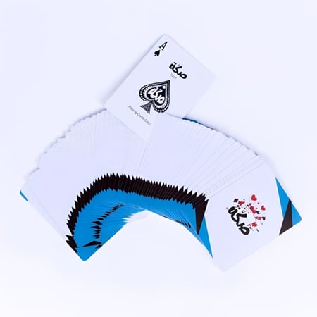 ورق لعب كامل صكة أزرق