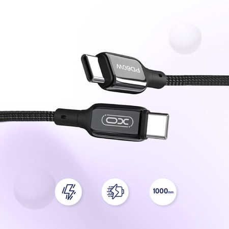 كيبل شحن 60W | XO |  Type C to Type C