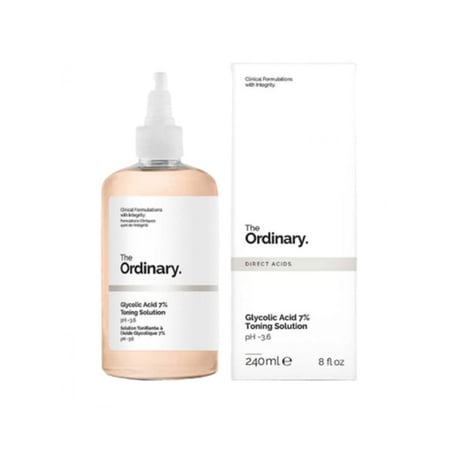 محلول تفتيح البشرة بتركيز 7 في المائة من حمض الجليكوليك من ذا اوردينري 240 مل