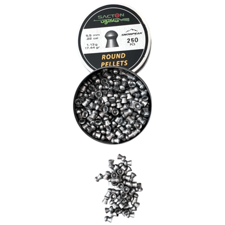 رصاص ساكتون عيار 5.5 وزن 17.44 غرين عدد 250 حبه