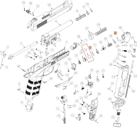 قطعة رقم (53 & 4) مسدس ESP92B