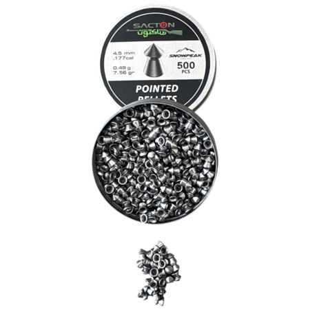 رصاص ساكتون عيار 4.5 وزن 7.56 غرين عدد 500 حبه