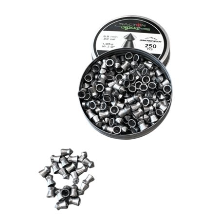 رصاص ساكتون عيار 5.5 وزن 16.2 غرين عدد 250 حبه