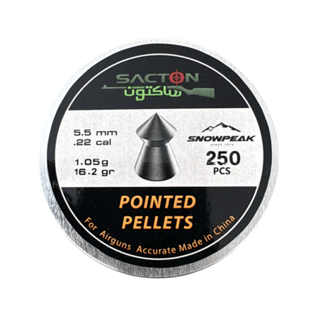 رصاص ساكتون عيار 5.5 وزن 16.2 غرين عدد 250 حبه