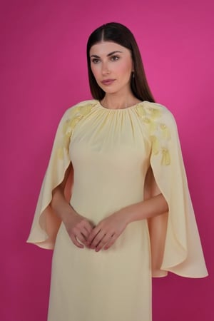 فستان كيب اصفر