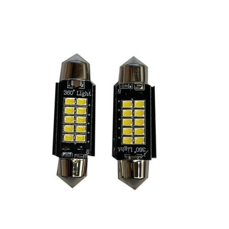 360 لايت ليد سيارة ابيض T11-3020 39MM-W 12-24V