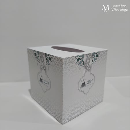 علبة مناديل مربعه بثيم