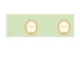 بوكس ميني ماركة  لادوري  (الارتفاع 8سم * العرض 7 سم* العمق 4.5سم )