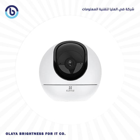 EZVIZ C6 2K كاميرا مراقبة داخلية ذكية بدقة 4MP واي فاي، دوران 360°، كشف الحركة، صوت ثنائي الاتجاه