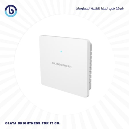 GRANDSTREAM GWN7602 AP, 802,11AC, DUALBAND 2X2: 2MIMO, 4 SSDI, 80 CLIENTS., 1.17GBPS, 4XRJ45