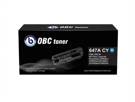 خرطوشة حبر OBC متوافقة مع HP 647A CY647A CY - طباعة عالية الجودة