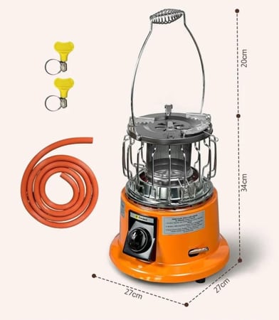 دفاية غاز مع ملحقاتها لي و شنطة للحفظ