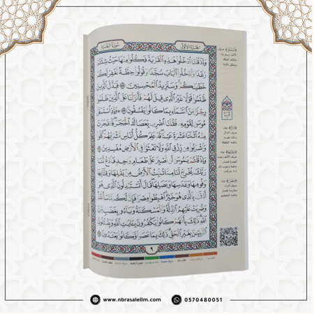 مصحف التجويد المجزء / 30 جزء بحقيبة جلدية / مقاس 17/24سم / عودي